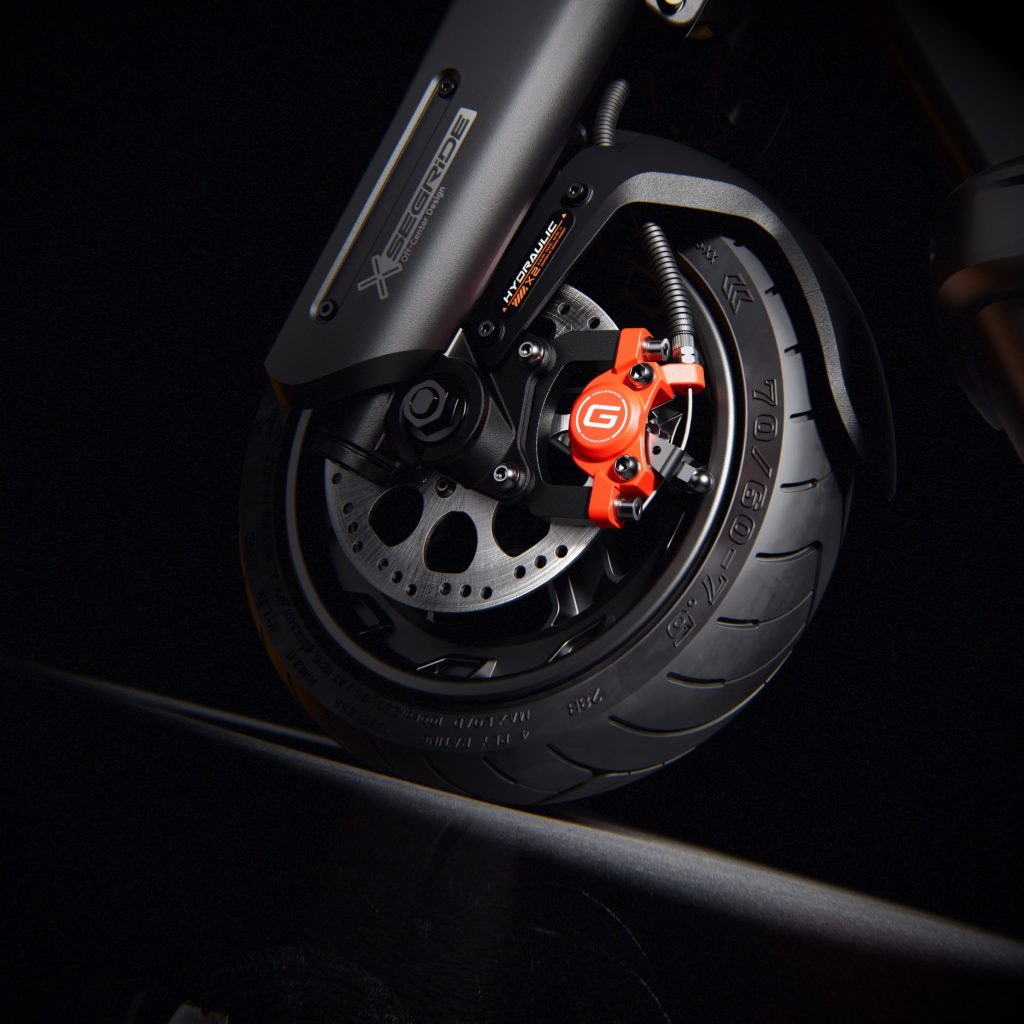 Segway MAX G3 Plus disc brake close-up