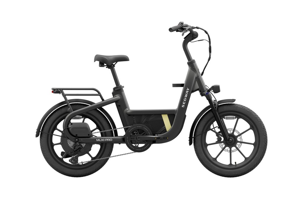 Segway MUXI Pro cargo e-bike in Anthracite, side view