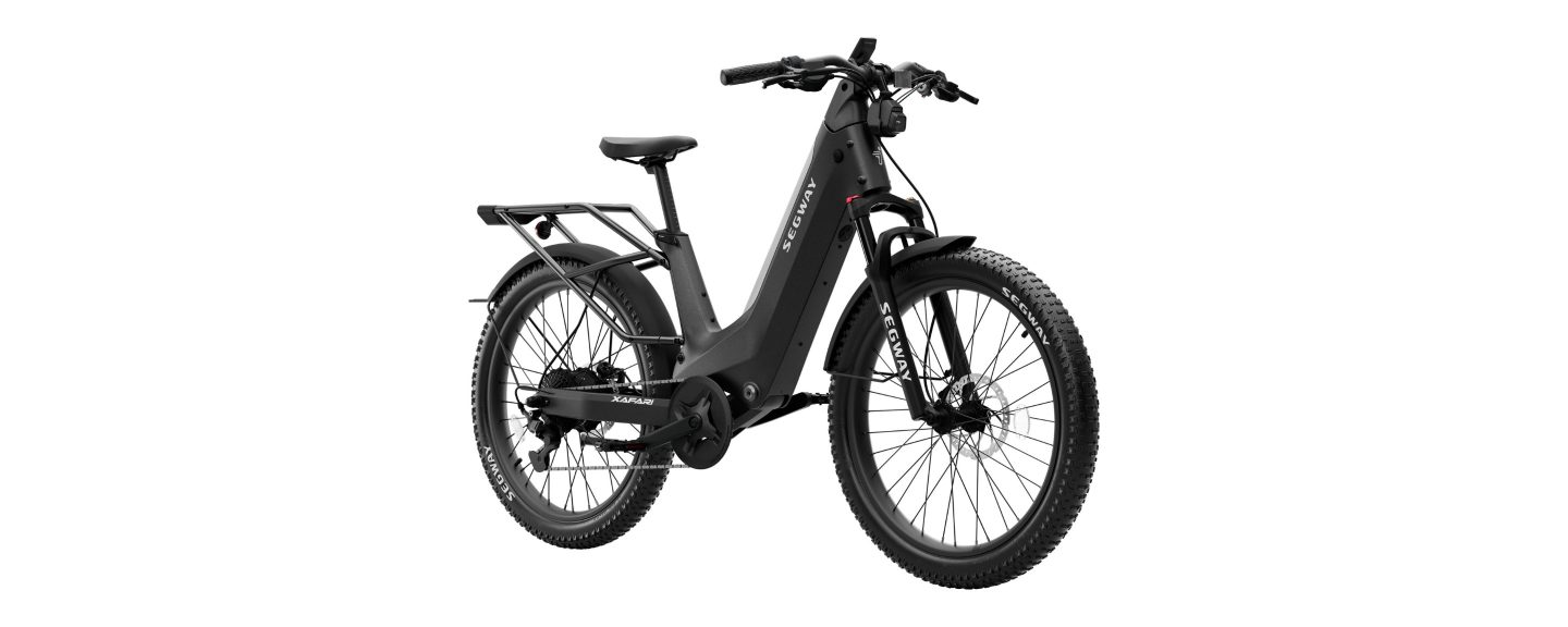 Segway Xafari e-bike, front three-quarter view