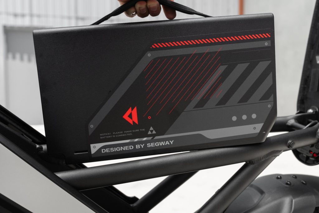 Segway Xyber Air battery pack in the frame