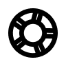 7-inch solid rubber