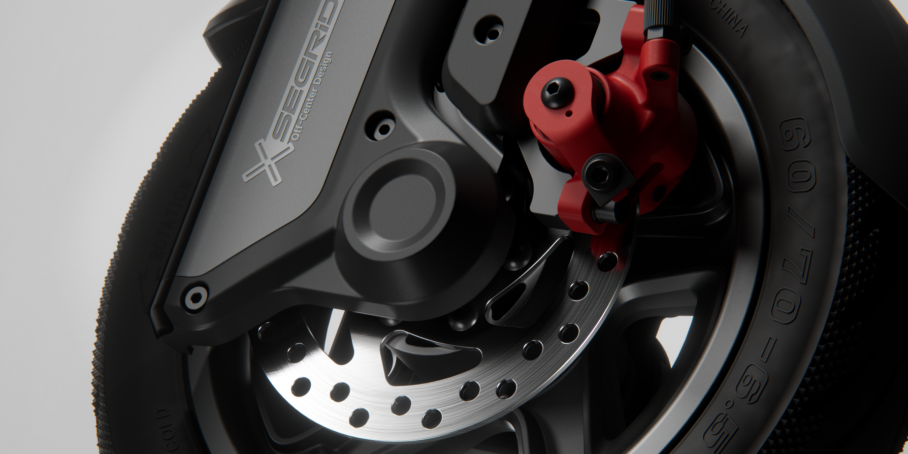 Front Disc Brake, Rear Electronic Brake