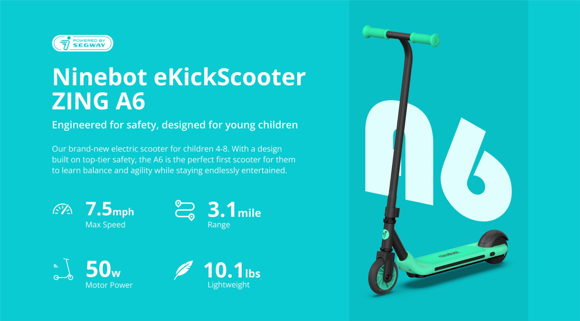 Ninebot Electric Scooter ZING A6